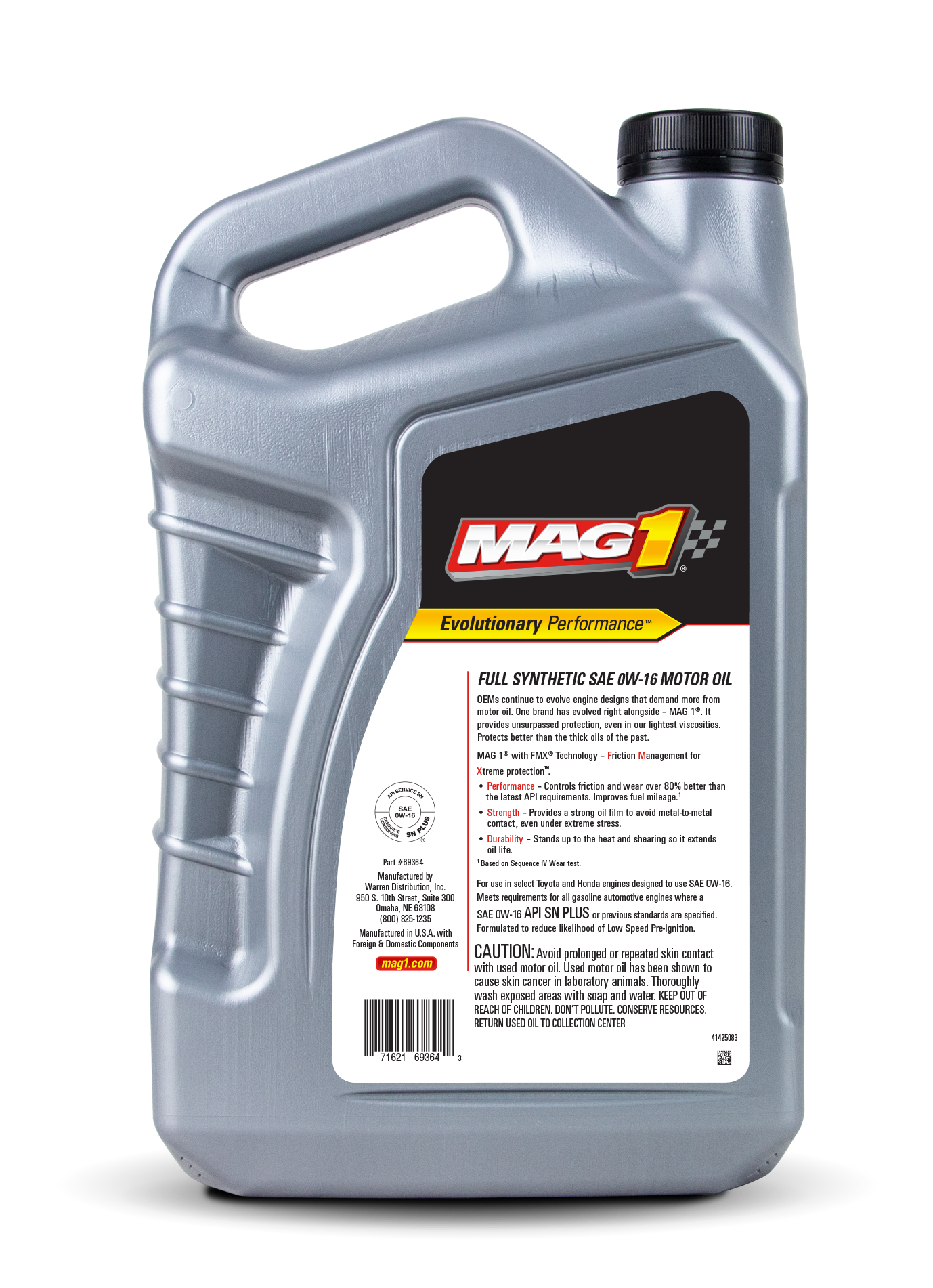 Mag 1 Full Synthetic 0w 16 Motor Oil