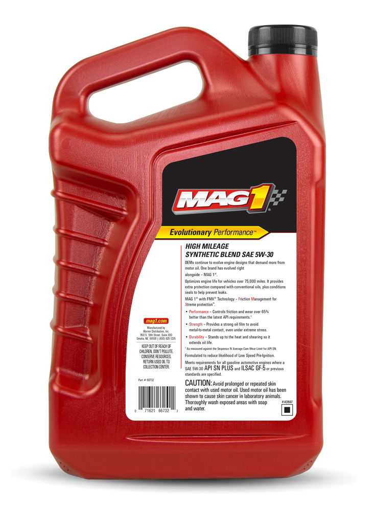 MAG 1® High Mileage Synthetic Blend 5W‑30 Motor Oil