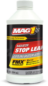 VehicleMaintenanceFluids_CoolingSystemAdditives_MAG1RadiatorStopLeak_12OZ_00332_front